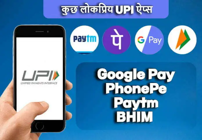 Some popular UPI apps