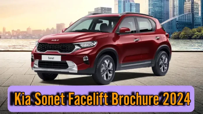 Kia Sonet Facelift Brochure 2024