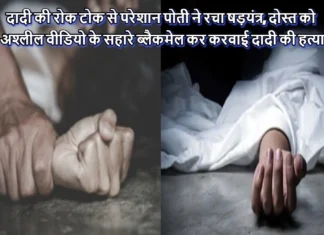 दादी की रोक टोक से परेशान पोती ने रचा षड़यंत्र, दोस्त को अश्लील वीडियो के सहारे ब्लैकमेल कर करवाई दादी की हत्या Rape Case Registered Against Youth in Jail For Murder of Elderly Woman